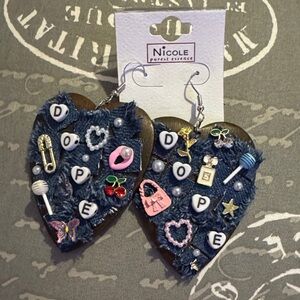 Wooden “Junk” Earrings